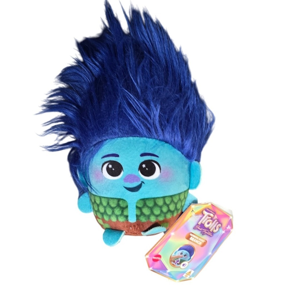 MATTEL DreamWorks Trolls branch band together hairmony plush toy with sound 6-8"